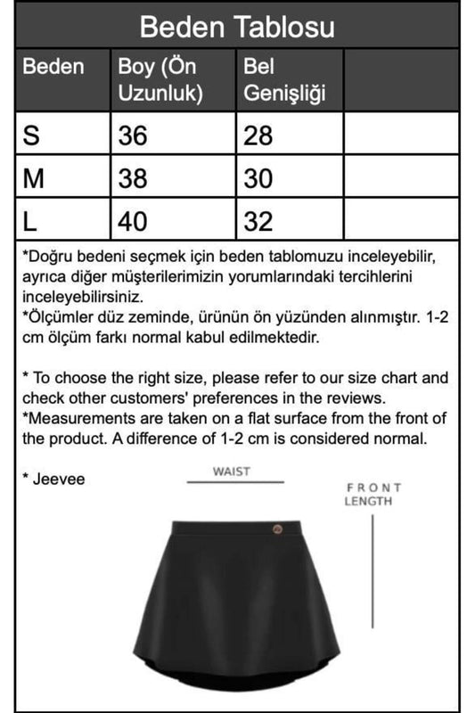 Fitilli Volanlı Şort Etek