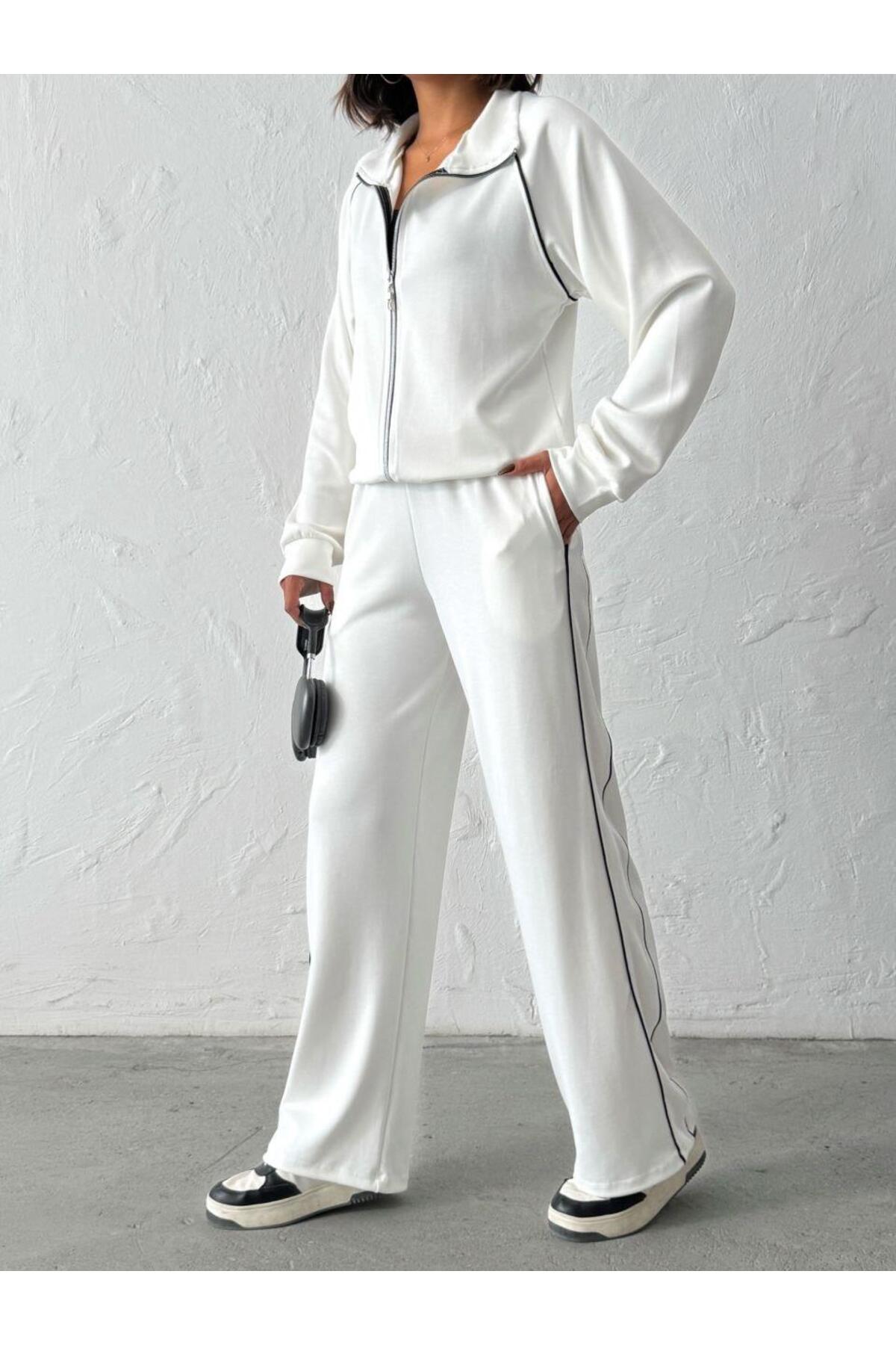 Modal Kumaş Fermuarlı Eşofman Takımı