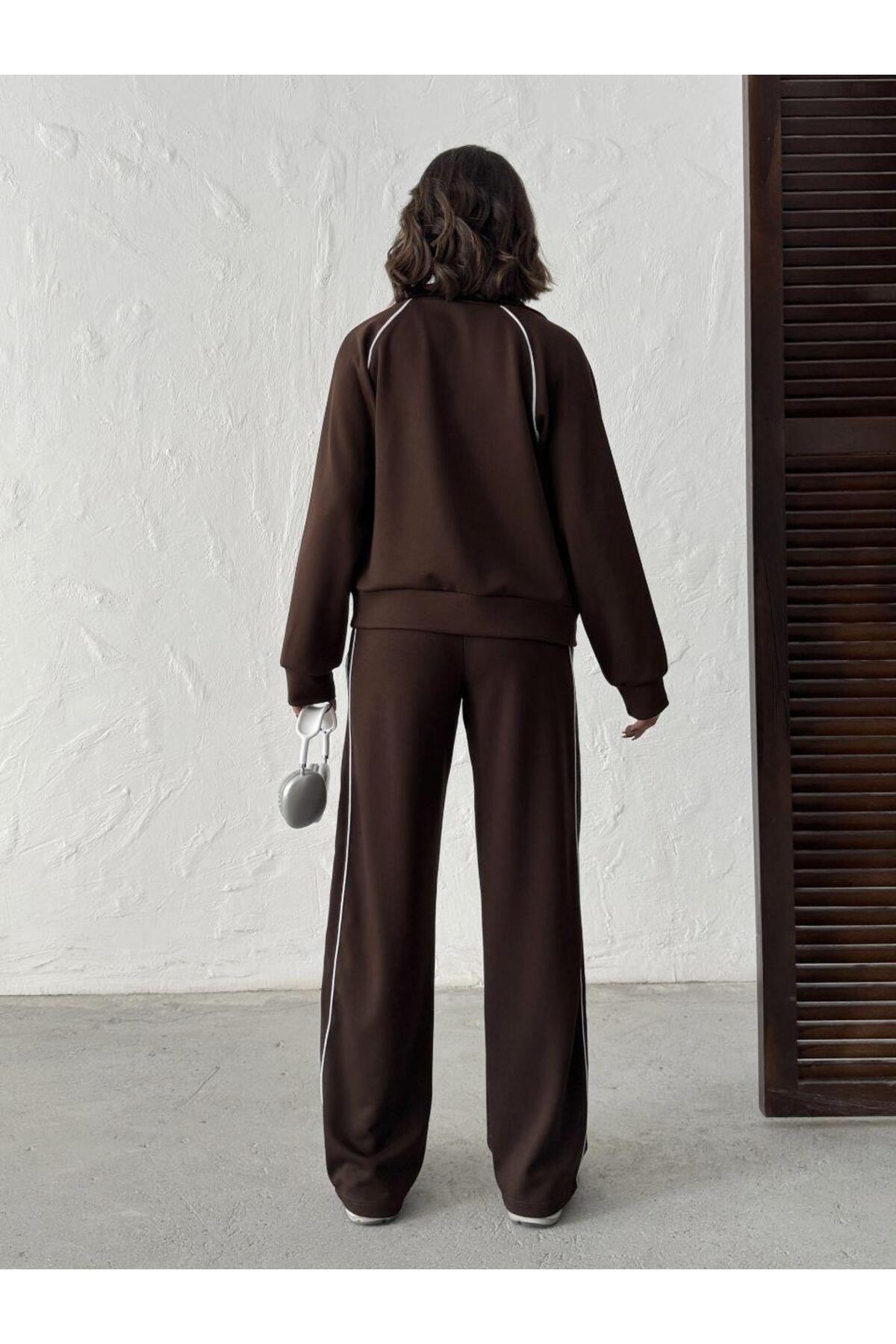 Modal Kumaş Fermuarlı Eşofman Takımı