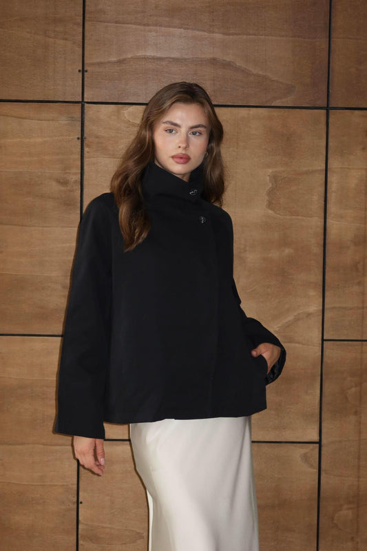 Dik Yaka Oversize Trençkot
