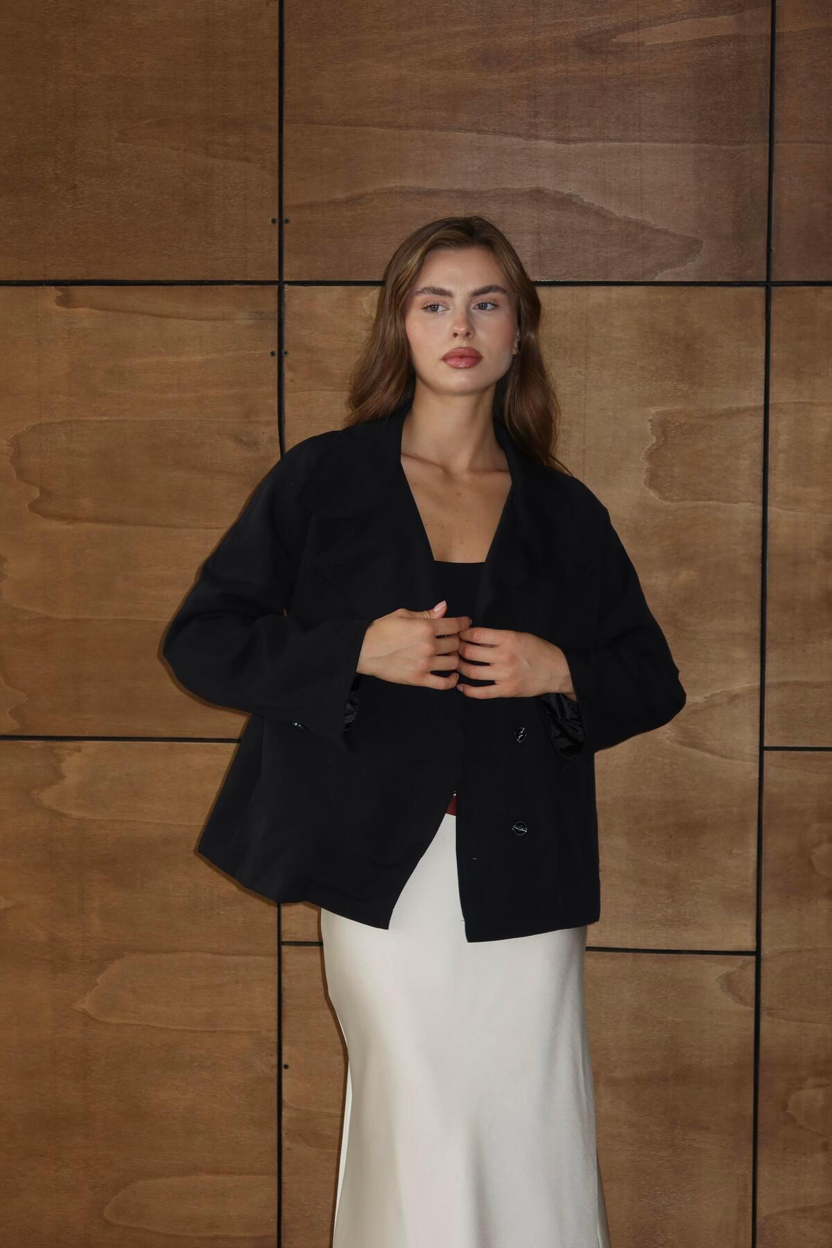 Dik Yaka Oversize Trençkot