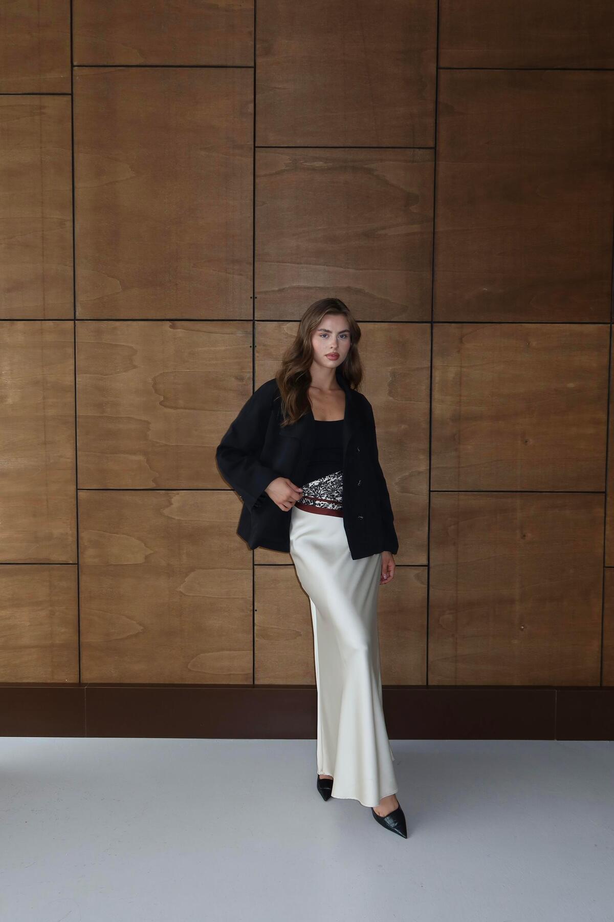 Dik Yaka Oversize Trençkot