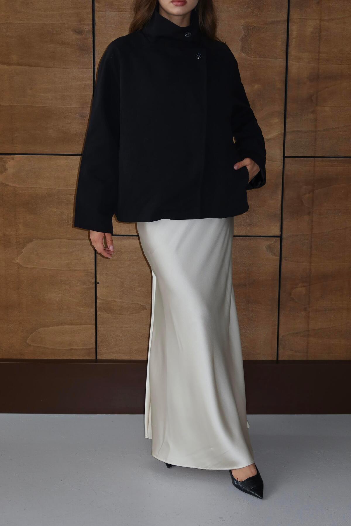 Dik Yaka Oversize Trençkot