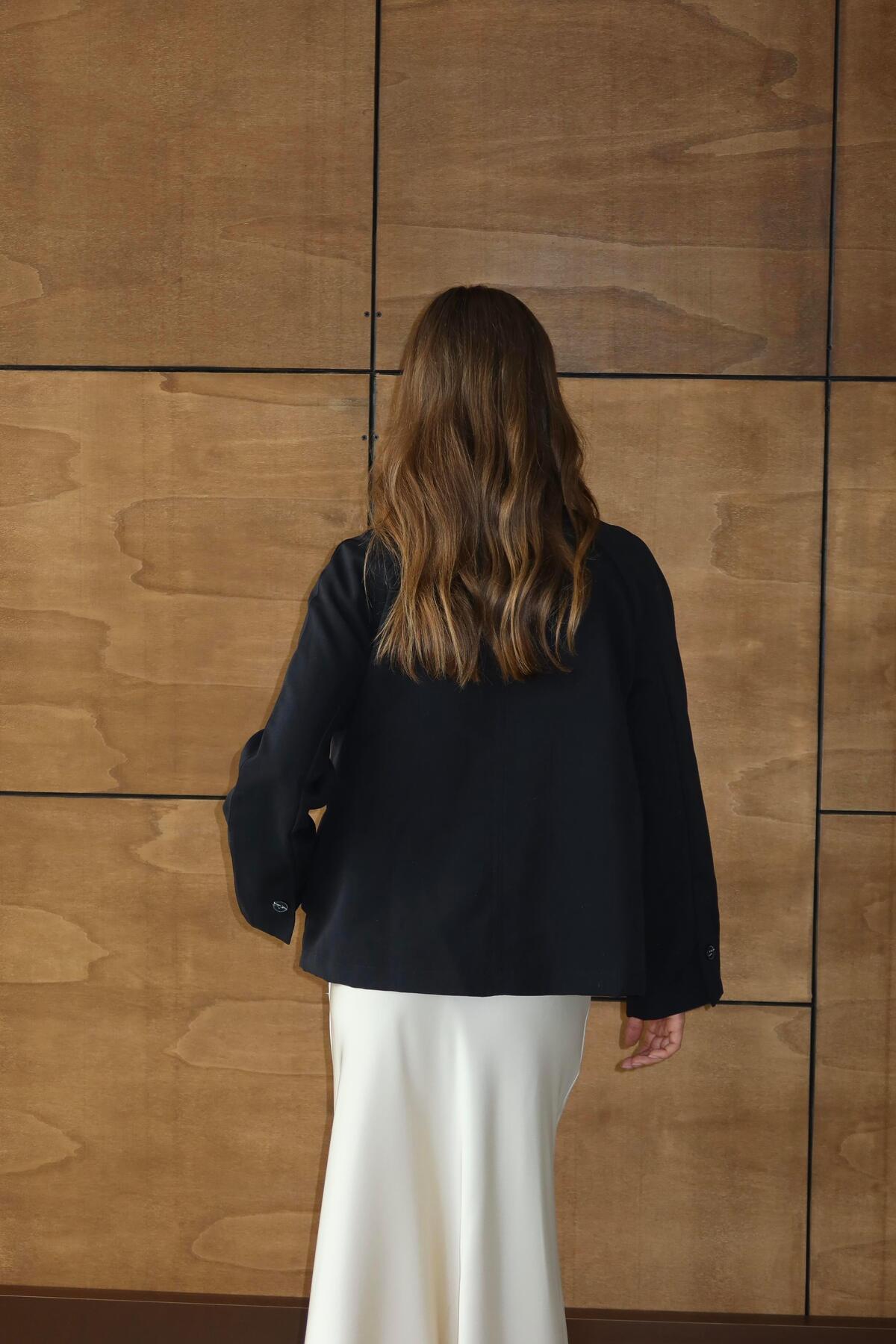 Dik Yaka Oversize Trençkot