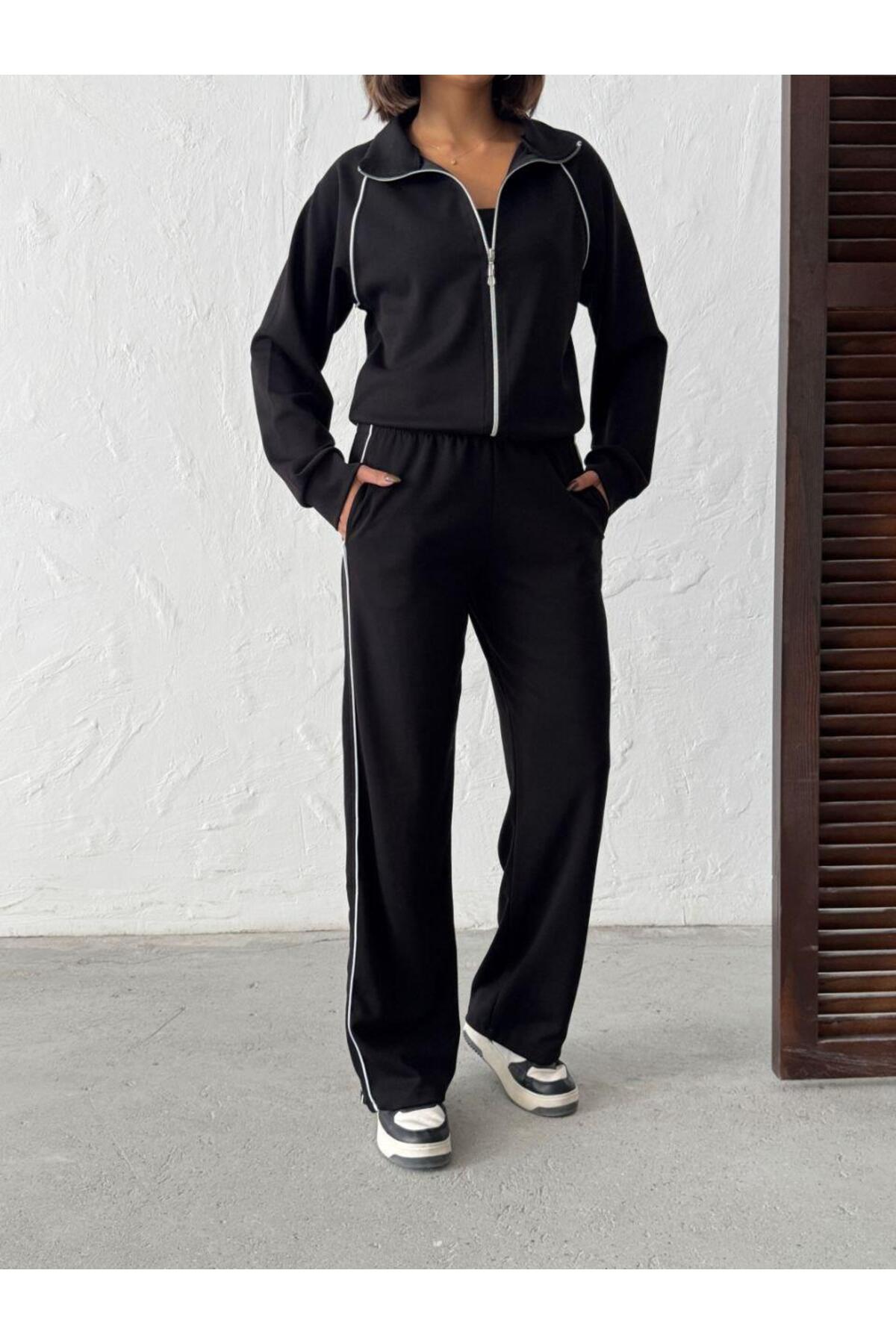 Modal Kumaş Fermuarlı Eşofman Takımı